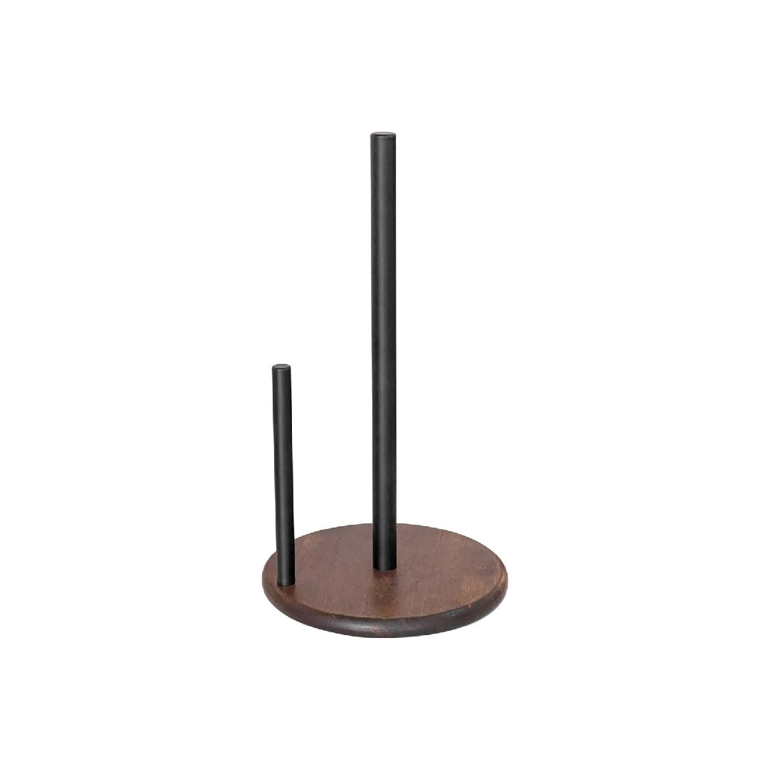 Paper towel holder, high quality stainless steel kitchen roll dispenser, countertop roll organizer with weighted base