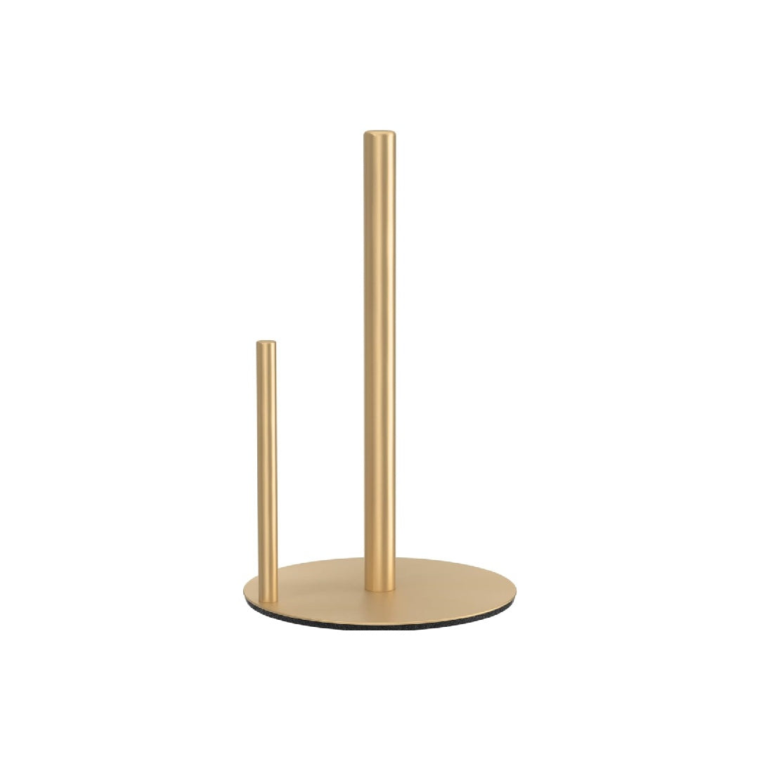 Paper towel holder, high quality stainless steel kitchen roll dispenser, countertop roll organizer with weighted base